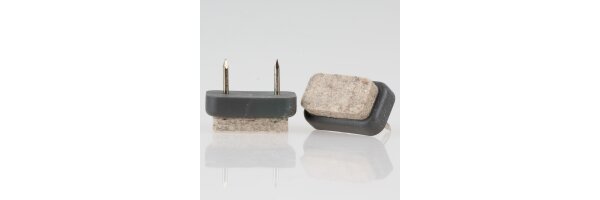Filzgleiter mit Nagel