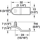 Häfele Rückwandverbinder Rückwandhalter Ixconnect RPC D 5/24