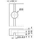 Häfele Rückwandverbinder Rückwandhalter Ixconnect RPC S 15/25 zum Anschrauben