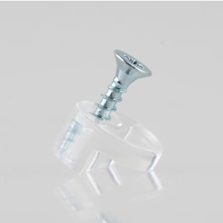 H&auml;fele Glashalter Kunststoff transparent f&uuml;r 4mm Glas