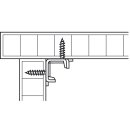 Häfele Möbel Bettverbinder 95x23x21mm Stahl