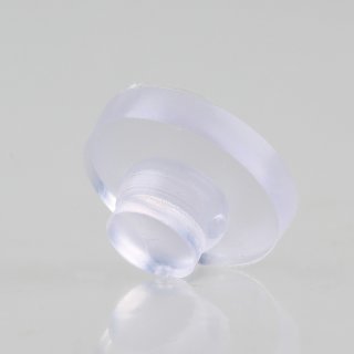 Schutzpuffer Gumminoppen Bodentr&auml;ger f&uuml;r Holz, Glasb&ouml;den oder Glasplatten 16mm Kunststoff transparent