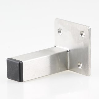 Häfele Möbelfuß Möbelfüße 80mm mit Platte Edelstahl matt gebürstet