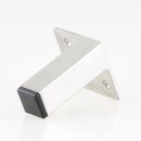 Häfele Möbelfuß Möbelfüße 80mm mit Platte Edelstahl matt gebürstet