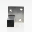 Häfele Möbelfuß Möbelfüße 80mm mit Platte Edelstahl matt gebürstet