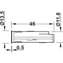 H&auml;fele Loox Sensorschalter ein/aus modular f&uuml;r Einrastverbinder silberfarben