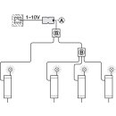 H&auml;fele Loox Multi-Netzteil-Box Verteiler mit Schaltfunktion, 1 Schalter und 3 Netzteilen