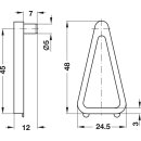 Häfele Bodenträger Bodenhalter Kunststoff beige für Holzböden zum Einstecken für 19mm Fachbodendicke