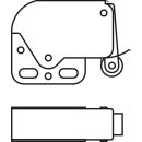 Häfele Schnappverschluss Schnäpper Mini Latch mit Feder zum Schrauben vernickelt