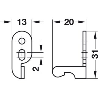 Häfele Federschnäpper Mini Latch Schwarz Türschnapper Push To Open Schnäpper