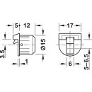 Häfele Schnappverschluss Schnäpper für 5-6.5mm Glastüren