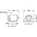 Häfele Schnappverschluss Schnäpper braun mit Magnet Haftkraft 3kg