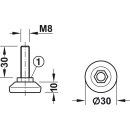 Häfele M8 Verstellschraube Regulierschraube Stellschraube Stellfuß Möbelfuß 30mm