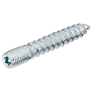 M8 Stockschraube Länge 50mm Stahl verzinkt gewalztes Gewinde mit Innenstern-Antrieb