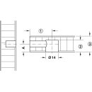 Häfele M8 Befestigungsschraube L8,5mm für Verbindergehäuse 262.88.994