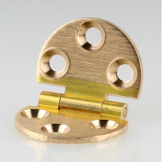 Häfele Klappenscharnier 30mm zum Schrauben Messing matt Öffnungswinkel 270 Grad