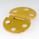Häfele Klappenscharnier 30mm zum Schrauben Messing matt Öffnungswinkel 270 Grad