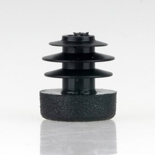 Rohrstopfen Kunststoff schwarz für Rundrohre 14mm Außendurchmesser