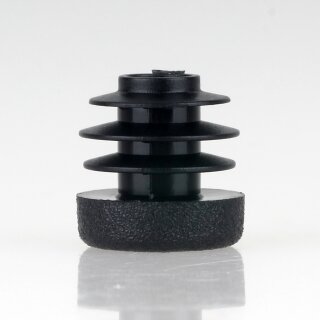Rohrstopfen Kunststoff schwarz für Rundrohre 16mm Außendurchmesser