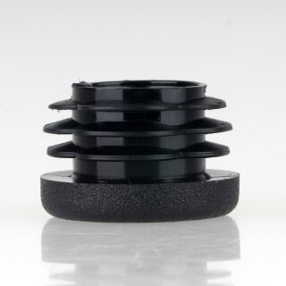 Rohrstopfen Kunststoff schwarz für Rundrohre 25mm Außendurchmesser