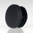 Rohrstopfen Kunststoff schwarz für Rundrohre 30mm...