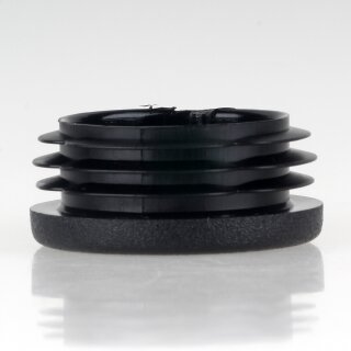 Rohrstopfen Kunststoff schwarz für Rundrohre 38mm Außendurchmesser