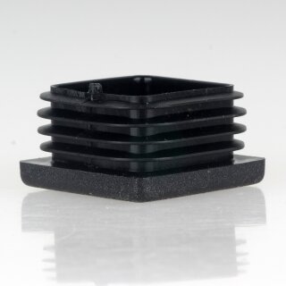 Rohrstopfen Kunststoff schwarz für Vierkantrohre 35x35mm