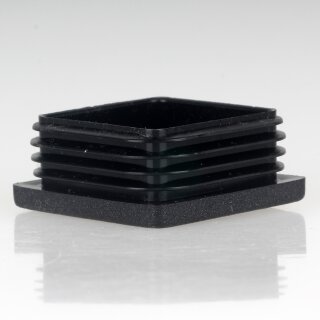 Rohrstopfen Kunststoff schwarz für Vierkantrohre 45x45mm