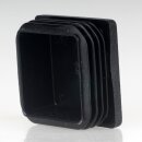 Rohrstopfen Kunststoff schwarz für Vierkantrohre 45x45mm