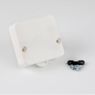 Interbär Einbau-Truhentaster weiß 1-polig 250V/2A 50x52mm Möbelschalter für Schrankbeleuchtung
