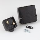 Interbär Einbau-Truhentaster schwarz 1-polig 250V/2A 50x52mm Möbelschalter für Schrankbeleuchtung