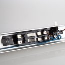 S14s 2 Sockel Fassung silber f&uuml;r 230V/60W L500 Linestra Linie-Lampe