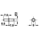 Häfele Bodenträger H3101 für Holz 3mm...