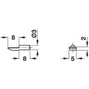 Häfele Bodenträger H3112 für Holz 3mm...