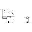 Häfele Bodenträger H3114 für Holz oder Glas 3mm Stahl verzinkt (20 Stück)