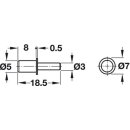 Häfele Bodenträger H3124 für Holz 3/5mm...