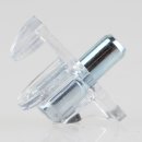 Häfele Bodenträger Kunststoff transparent für Glasböden 5mm Glasdicke 5mm (20 Stück) mit Stahlstift