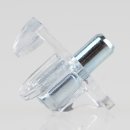 Häfele Bodenträger Kunststoff transparent für Glasböden 5mm Glasdicke 5mm (20 Stück) mit Stahlstift