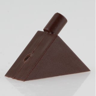 Häfele Bodenträger H3141 für Holz oder Glas KU braun zum Einstecken in 5mm Bohrloch (20 Stück)