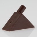 Häfele Bodenträger H3141 für Holz oder Glas KU braun zum Einstecken in 5mm Bohrloch (20 Stück)