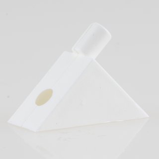 Häfele Bodenträger H3141 für Holz oder Glas KU weiß zum Einstecken in 5mm Bohrloch (20 Stück)
