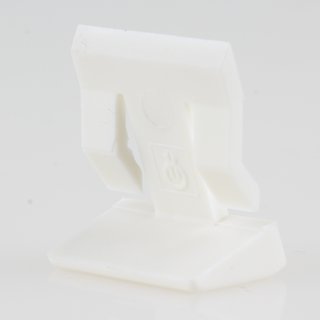 Häfele Bodenträger H3107 für Glasböden 5mm KU weiß mit Einrastsicherung (20 Stück)