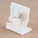 Häfele Bodenträger H3107 für Glasböden 5mm KU weiß mit Einrastsicherung (20 Stück)