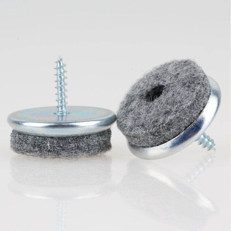 Filzgleiter 28 mm Metall mit Schraube für Holzstühle kaufen