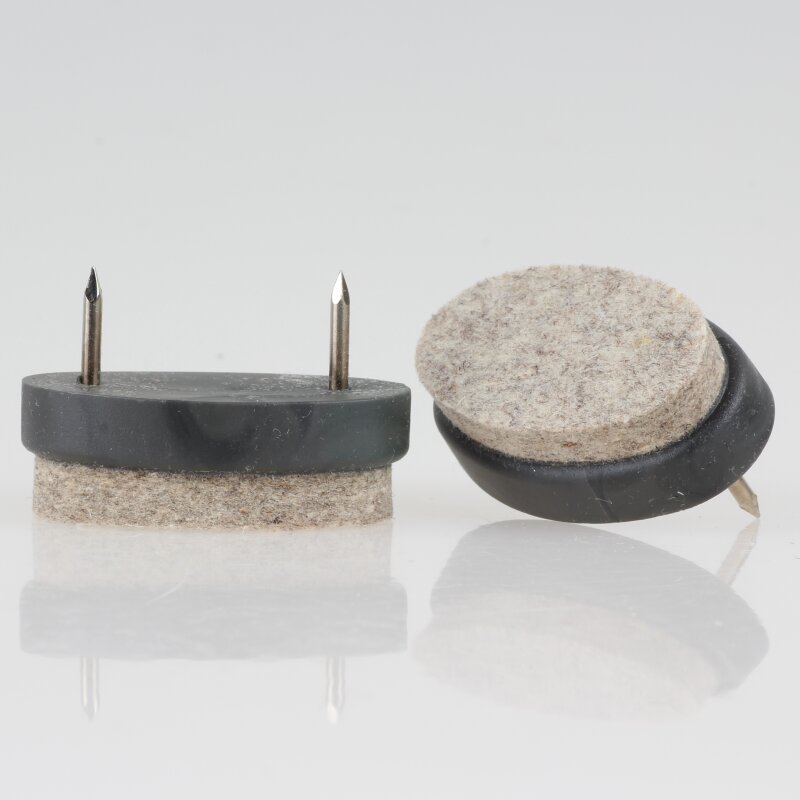 Filzgleiter grau 40x25mm mit Nagel zum Einschlagen kaufen, 1,64