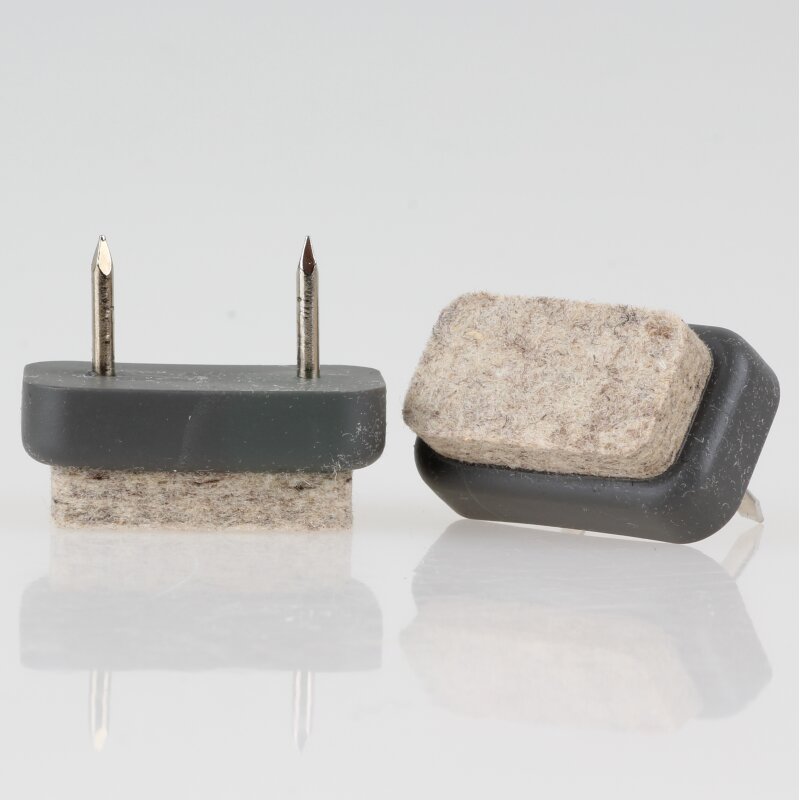 Filzgleiter grau 30x18mm mit Nagel zum Einschlagen kaufen, 1,44