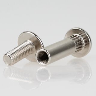 Häfele M6 Verbindungsschraube Metall f.Holzdicke 32-42mm 