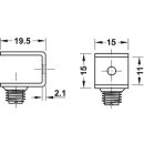 Häfele Bodenträger für 6-10 mm Glasböden mit Sicherungsschraube zum Schrauben