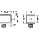 Häfele Bodenträger für 6-10 mm Glasböden mit Sicherungsschraube zum Einstecken