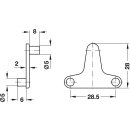 Häfele Bodenträger für Holzböden zum Einstecken in 5 mm Bohrloch